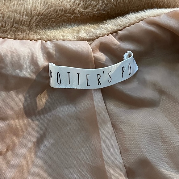 POTTER’S POT Soft Camel Coat Jacket Sz S - Picture 3 of 4